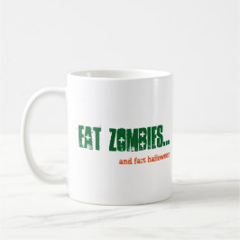 Alt Eat Zombies und Furz Halloween Emo Goth Green Kaffeetasse