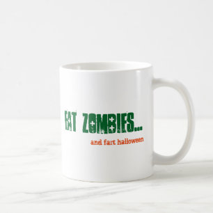 Alt Eat Zombies und Furz Halloween Emo Goth Green Kaffeetasse