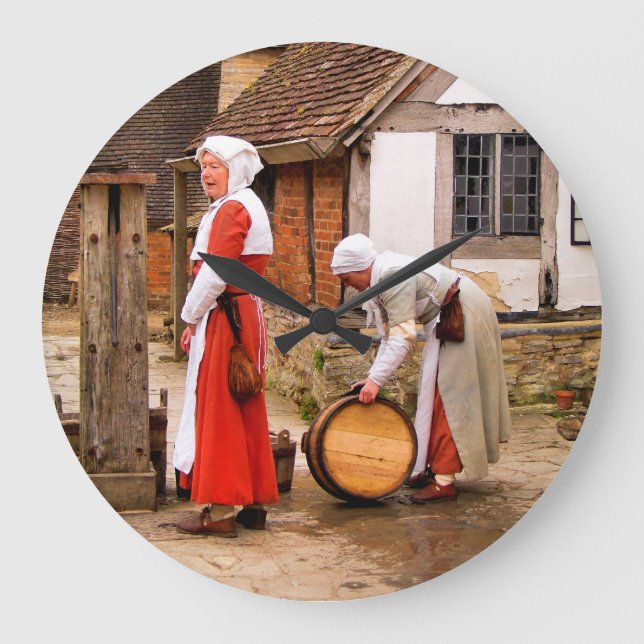 ALT ENGLAND GROßE WANDUHR (Vorderseite)