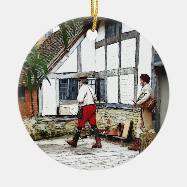 ALT ENGLAND KERAMIK ORNAMENT (Vorne)