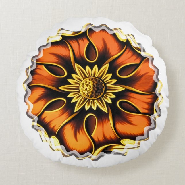 ALT ENGLAND RUNDES KISSEN (Vorderseite)