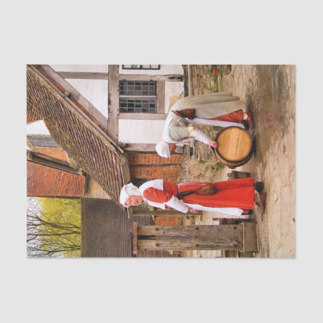 ALT ENGLAND SEIDENPAPIER (Vorderseite)