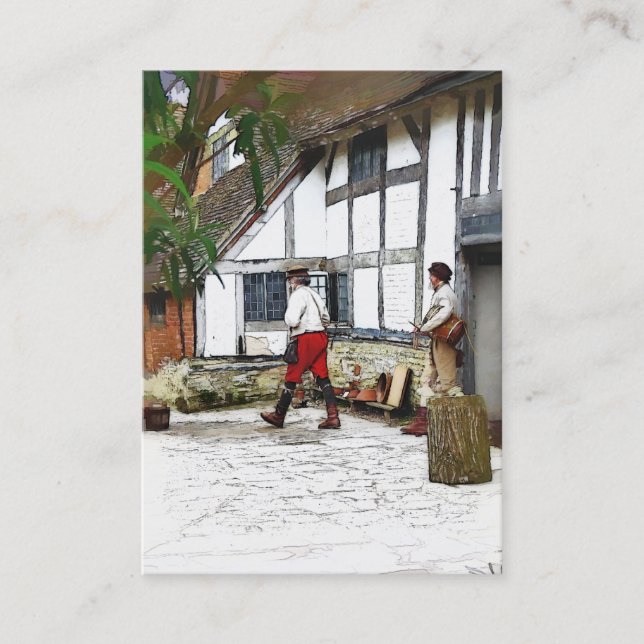 ALT ENGLAND VISITENKARTE (Vorderseite)