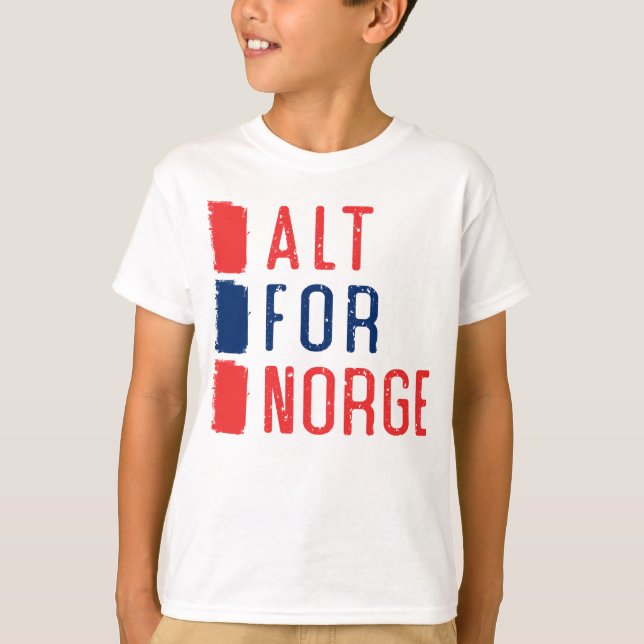 Alt für das norwegische Motto Tee Shirt (Vorderseite)