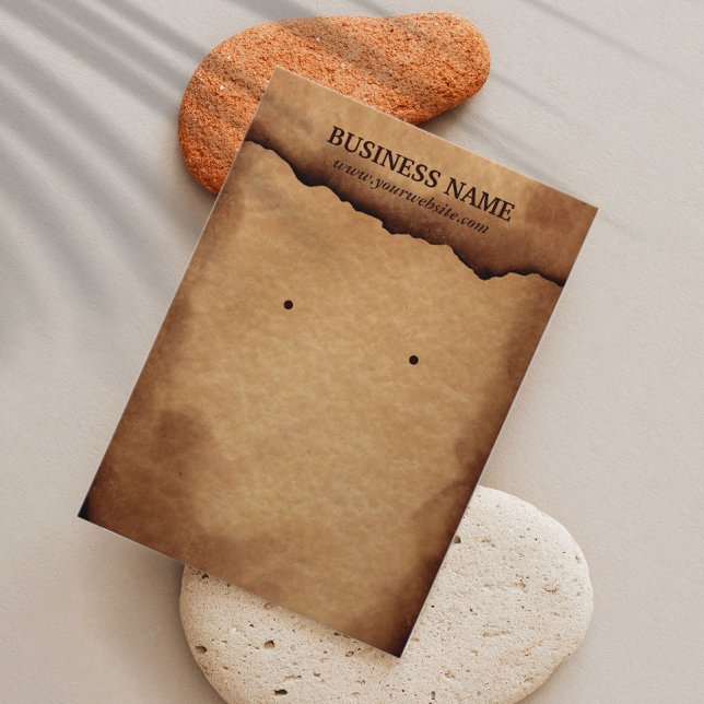 Alt gebrannte Papier-Werbetafeln (Ohrring & Schmuc (Von Creator hochgeladen)