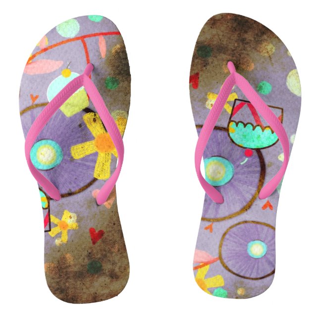 Alt gestört Vintag Flip Flops (Fußbett)