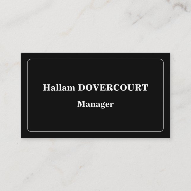 Alt modische Berufliche Visitenkarte (Vorderseite)