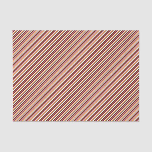 Alt modische Candy Stripes (kleiner Maßstab) Seidenpapier (Vorderseite)