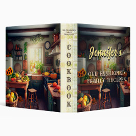 Alt modische Familienfavoriten Rezepte Vintag 3 i 3,8 Cm Ordner