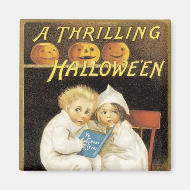 Alt modische Halloween Ghost Story Kids Magnet (Vorne)