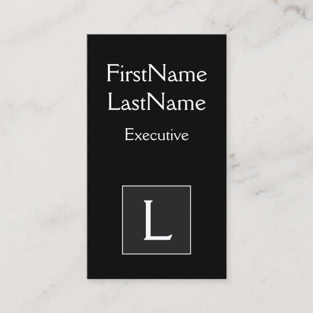 Alt modische und klassische Führungskraft Business Visitenkarte (Vorderseite)