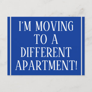 Alt modische und klassische New-Zuhause-Postkarte Ankündigungspostkarte