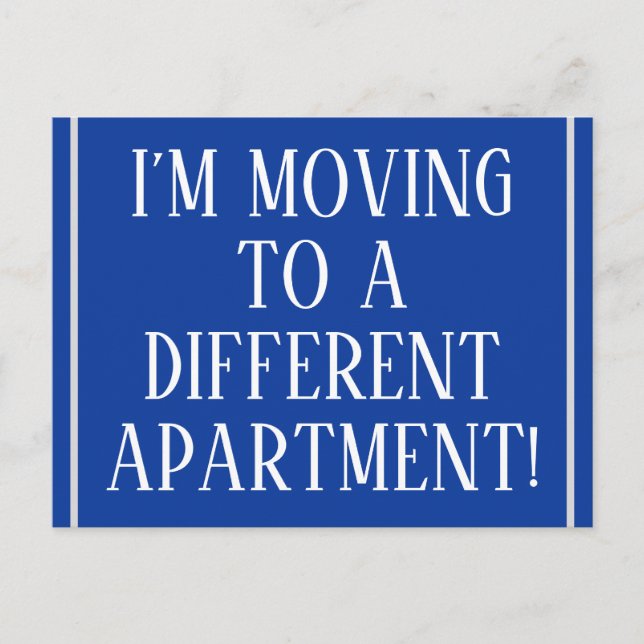 Alt modische und klassische New-Zuhause-Postkarte Ankündigungspostkarte (Vorderseite)