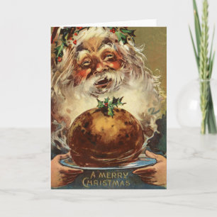Alt modische Vintag Viktorianische frohe Weihnacht Feiertagskarte