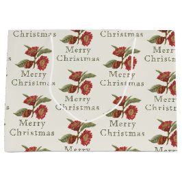 Alt modische Weihnachten Rot & Grün Große Geschenktüte