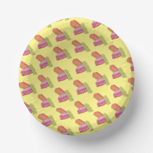 Alt-modische Weihnachts-Ribbon Candy Holiday Sweet Pappteller