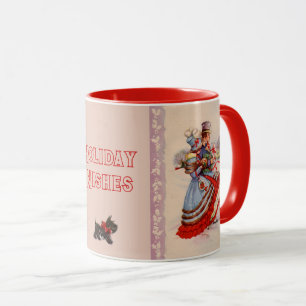 Alt modische Weihnachtskaffee-Tasse Tasse