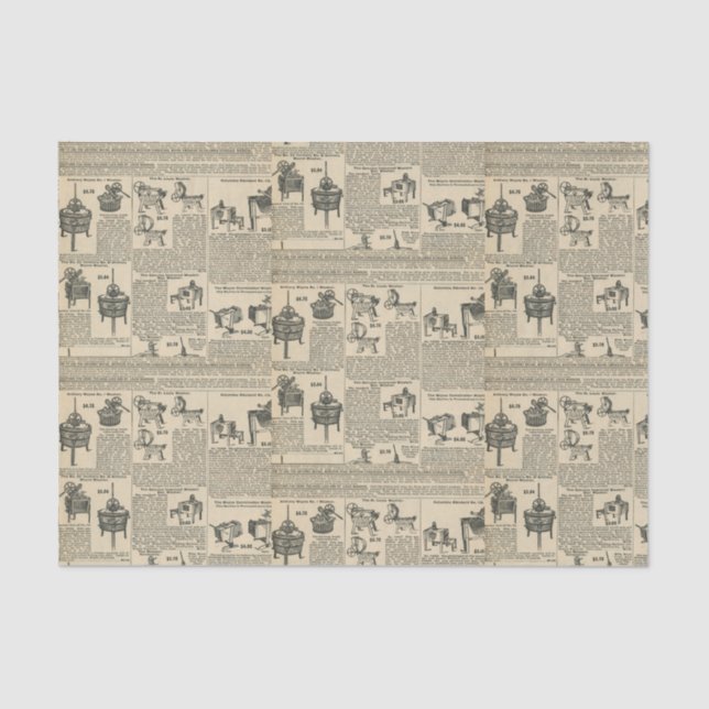 Alt modischer Katalog Seidenpapier (Vorderseite)