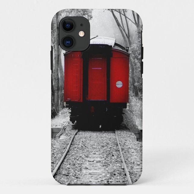 Alt modischer Red Steam Train Case-Mate iPhone Hülle (Rückseite)