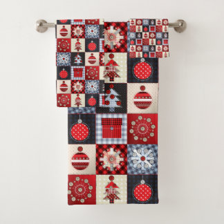 Alt modischer Weihnachtskittel Badhandtuch Set