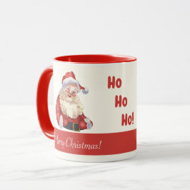 Alt modischer Weihnachtsmann Ho Ho Ho Frohe Weihna Tasse