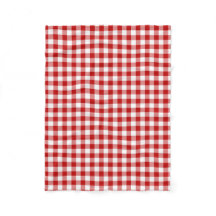 Alt modisches Red & White Gingham Prüfmuster