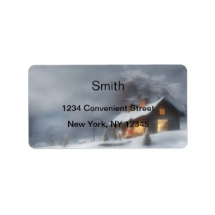 Alt modisches Weihnachtsrücksendesiegel Adressaufkleber