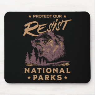 Alt National Park Resist Service Schutz unserer Na Mousepad