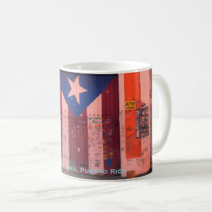 Alt-San Juan, Puerto-ricanische Heritage-Flagge Kaffeetasse