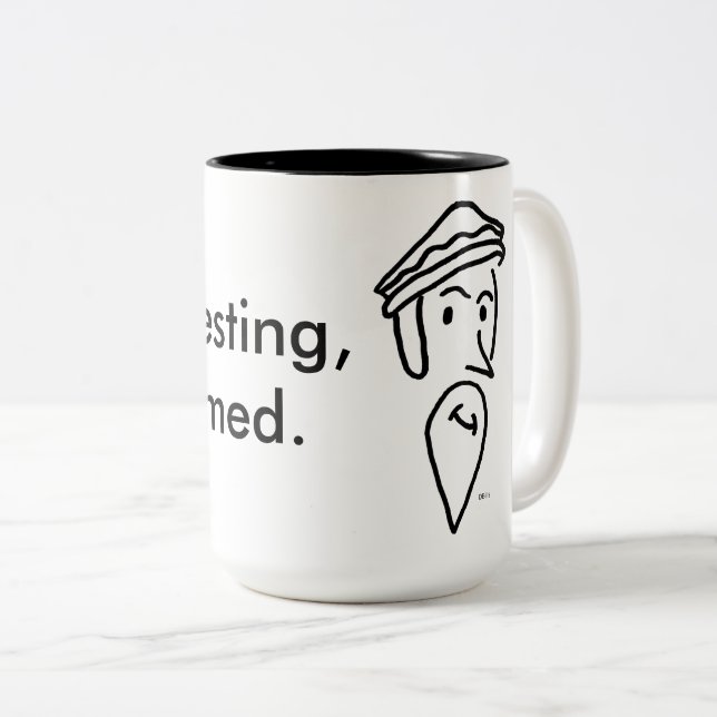 Alt, Stillstehen, verbessert Zweifarbige Tasse (VorderseiteRechts)