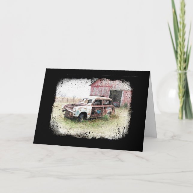 Alt, stürmisch und verzichtet karte (Vorderseite)