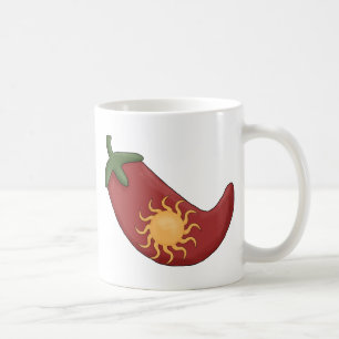 Alt!  Sun füllte roten Chili-Pfeffer - Südwesten Kaffeetasse