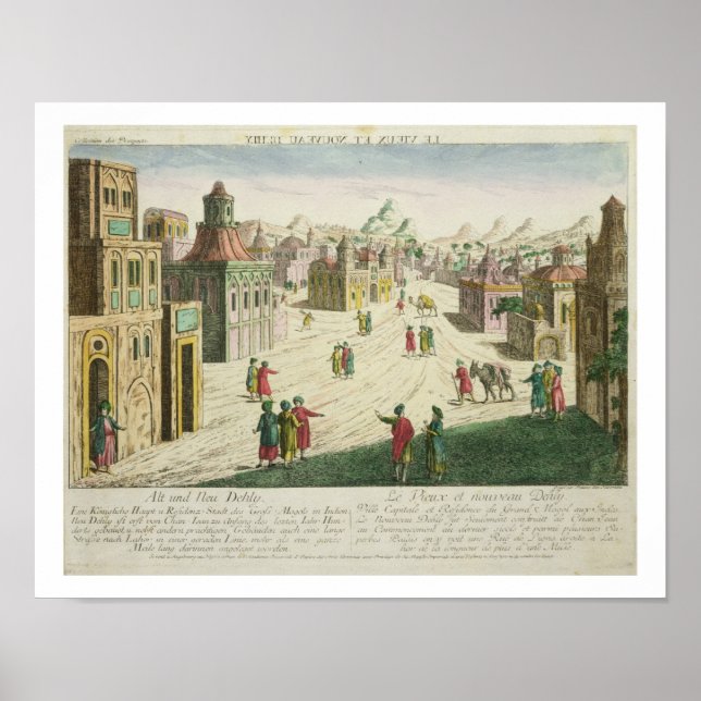 Alt und Neu-Delhi (Aquatint) Poster (Vorne)