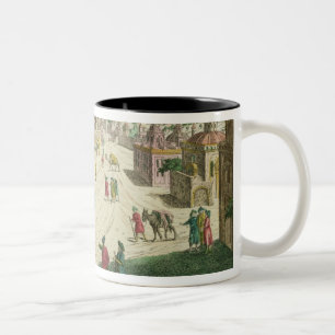 Alt und Neu-Delhi (Aquatinta) Zweifarbige Tasse