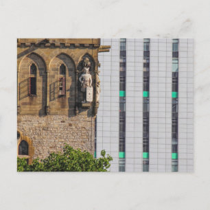 Alt und neu postkarte