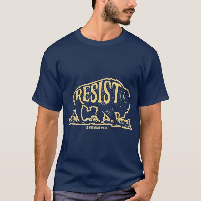 ALT US National Park Resist Service Bison T-Shirt (Vorderseite)
