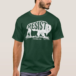 ALT US National Park Service Residence T Bison Vin T-Shirt