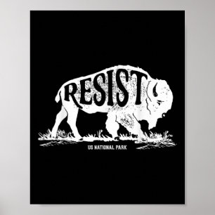 Alt Us Nationalpark Widerstands-Service-T-Shirt Bi Poster