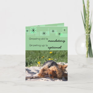 Alt wachsen ist obligatorisch Aufwachsen ist optio Karte