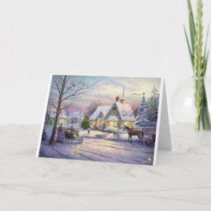 Alt-Zeitweihnachten Feiertagskarte