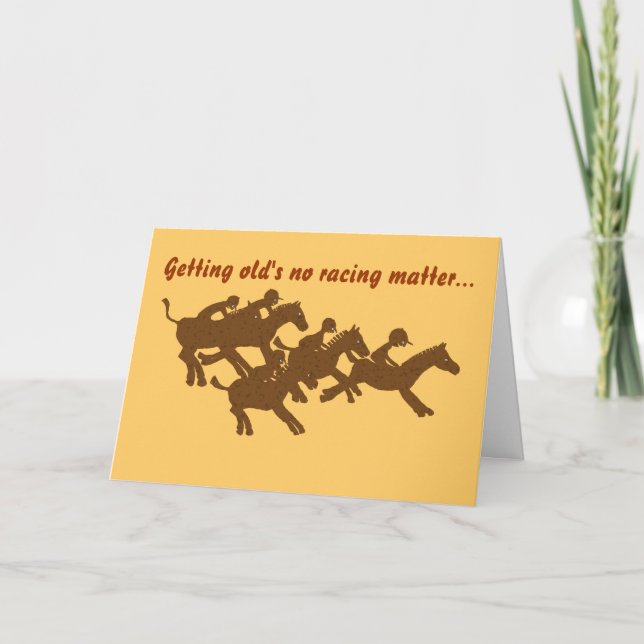 Alt zu werden ist kein Rennen... Karte (Vorderseite)