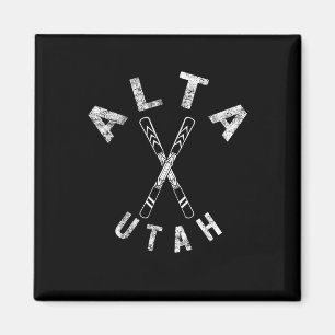 Alta Ski Utah Souvenir Skifahren Snowboarden M Magnet