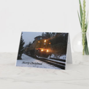 Alta Train Christmas Greetings Feiertagskarte