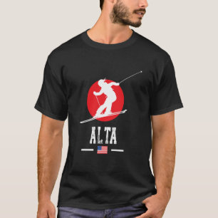 Alta USA Skigebiet Rocky Mountains Amerikanisches  T-Shirt