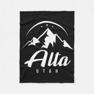Alta Utah Ski Resort Skifahren Snowboarden Fleecedecke