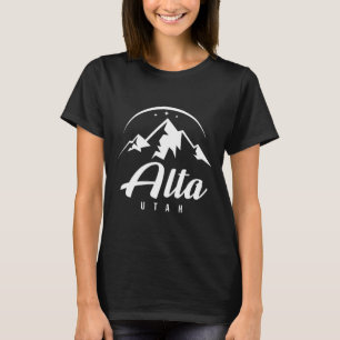 Alta Utah Ski Resort Skifahren Snowboarden T-Shirt