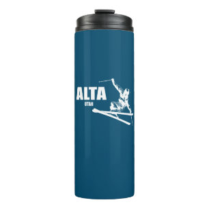 Alta Utah Skier Thermosbecher