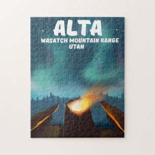 Alta Wasatch Mountain Range Utah Puzzle
