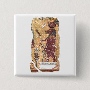 Altägyptische Göttin Hathor Button