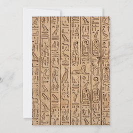 Altägyptische Hieroglyphen Einladung